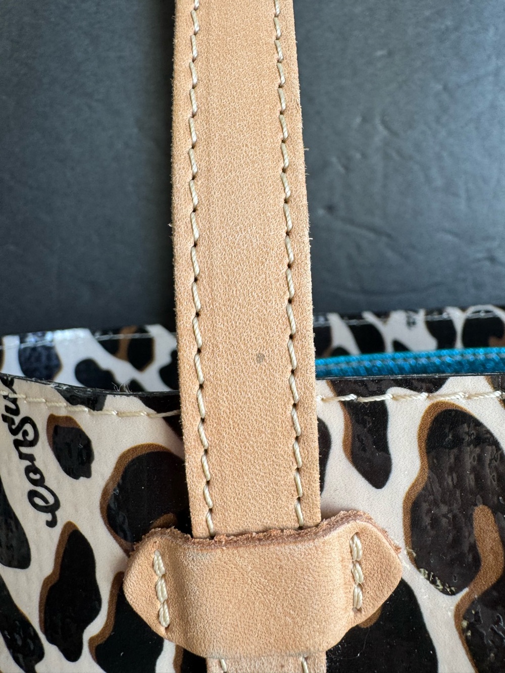 Consuela Everyday Tote Bag Cheetah Leopard Print Purse EUC - Picture 5 of 12